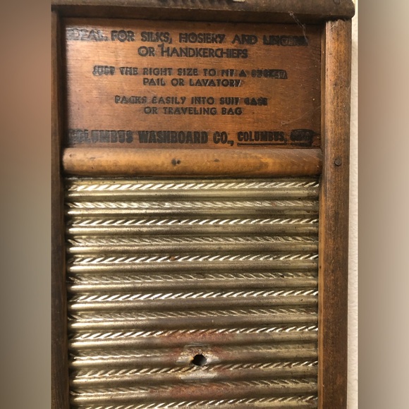 Wall Decor Vintage Handl Dubi Washboard Co Columbus Ohio Washboard